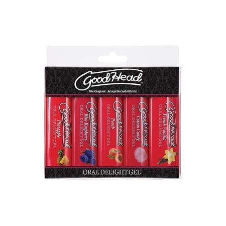 GoodHead Oral Delight Gel - 1 oz Asst. Flavors Pack of 5
