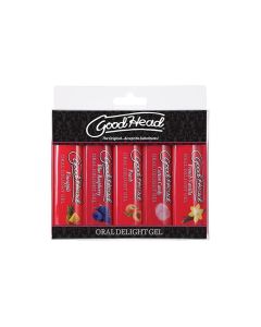 GoodHead Oral Delight Gel - 1 oz Asst. Flavors Pack of 5