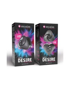Mystim Heart is Desire eStim Layon Vibrator - Black